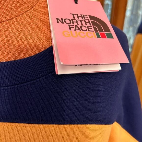 Gucci X North face sweatshirt, size large fits  XL made in Italy - Picture 6 of 10